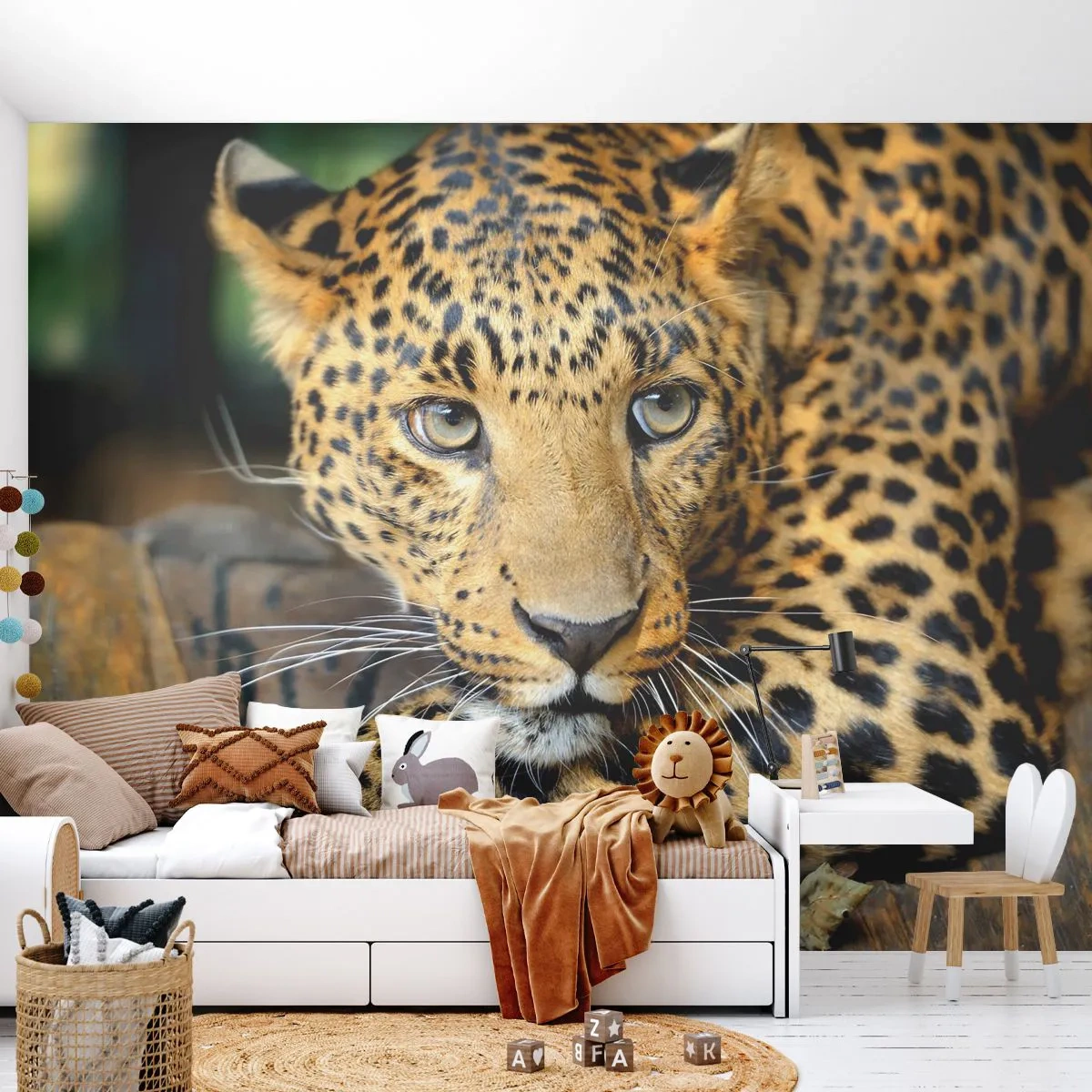 Fotomural Standard Eco - No tengas miedo, vamos - animales, Pantera, gato salvaje - 200x140 cm