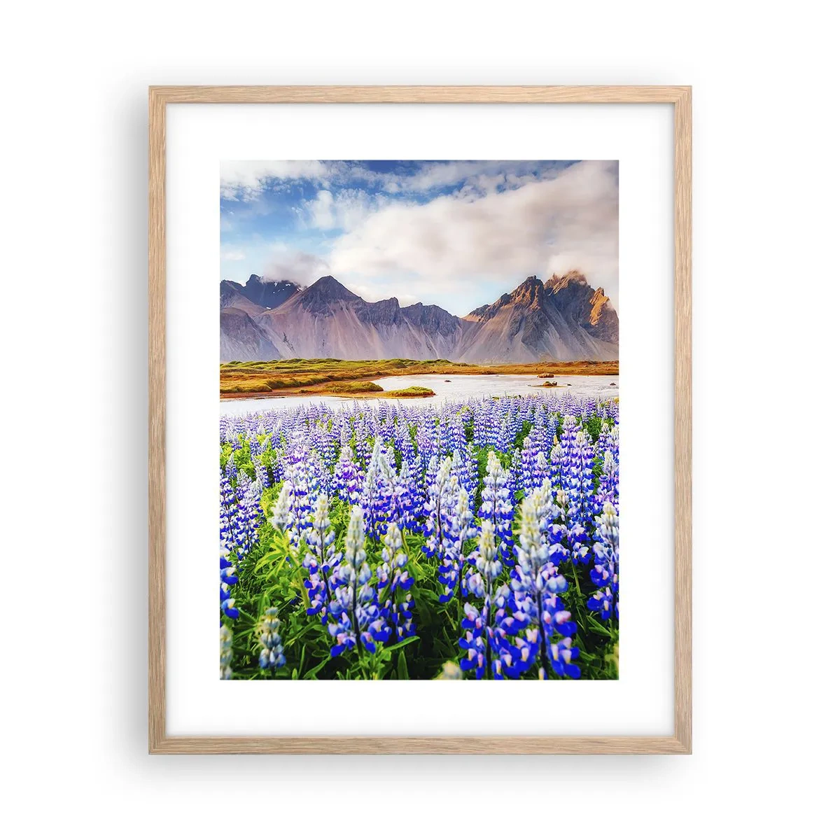 Póster en marco roble claro - La fuerza y la severidad junto a la dulzura - 40x50 cm