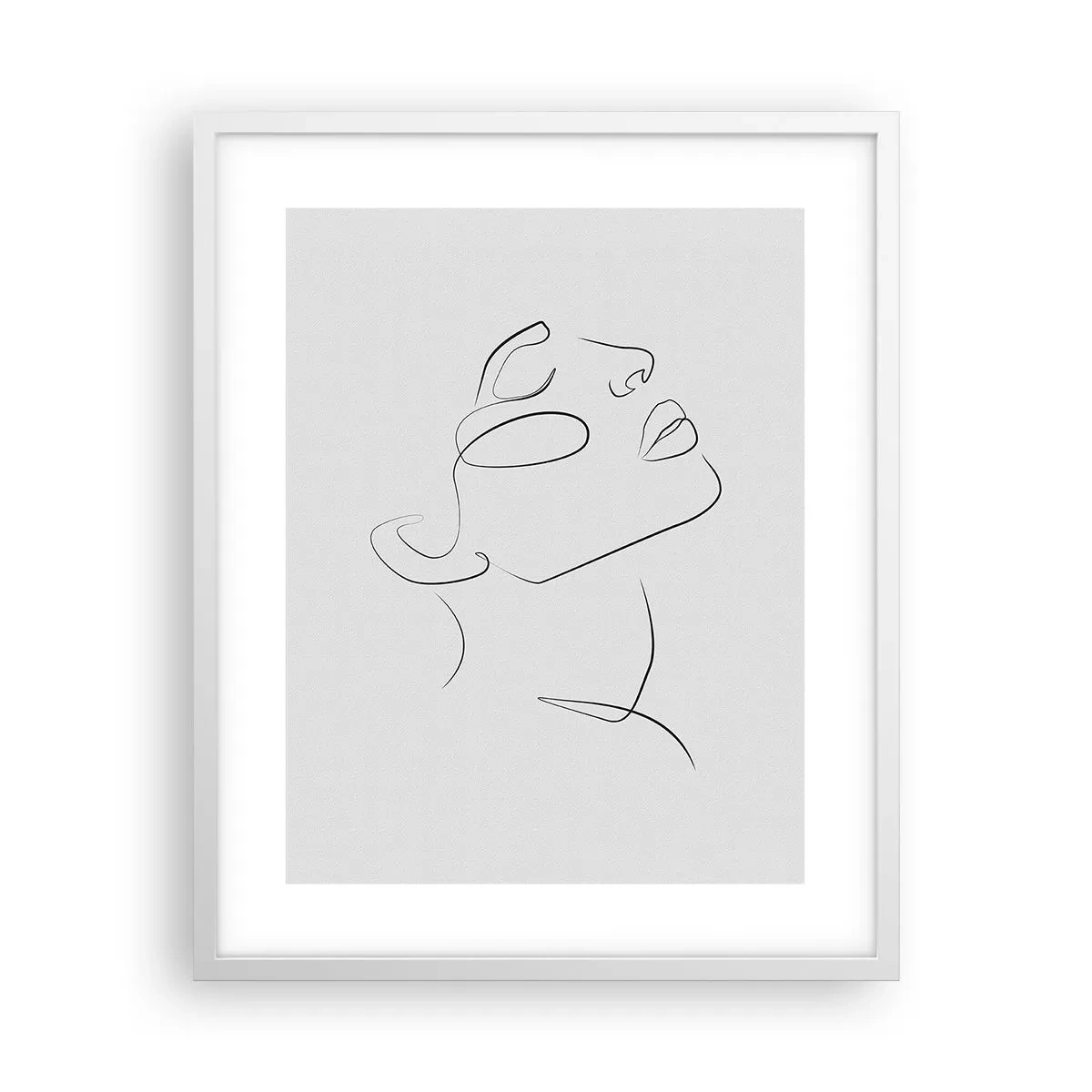 Póster en marco blanco - Meandros de un sueño - 40x50 cm