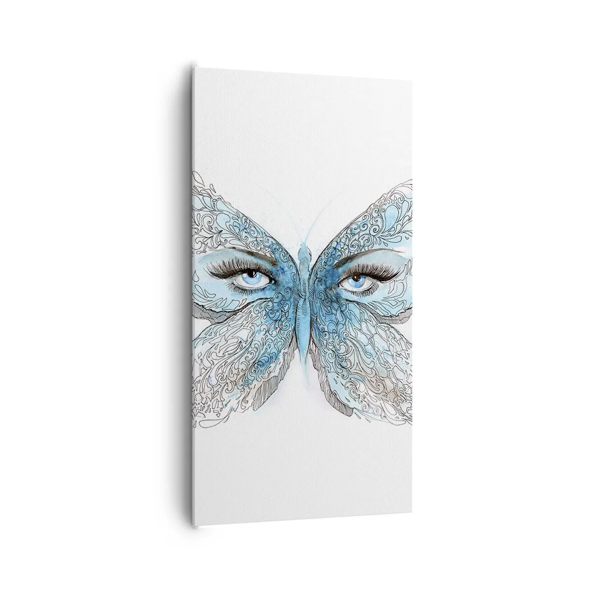 Cuadro sobre lienzo - Impresión de Imagen - Mirada de mariposa - 65x120 cm