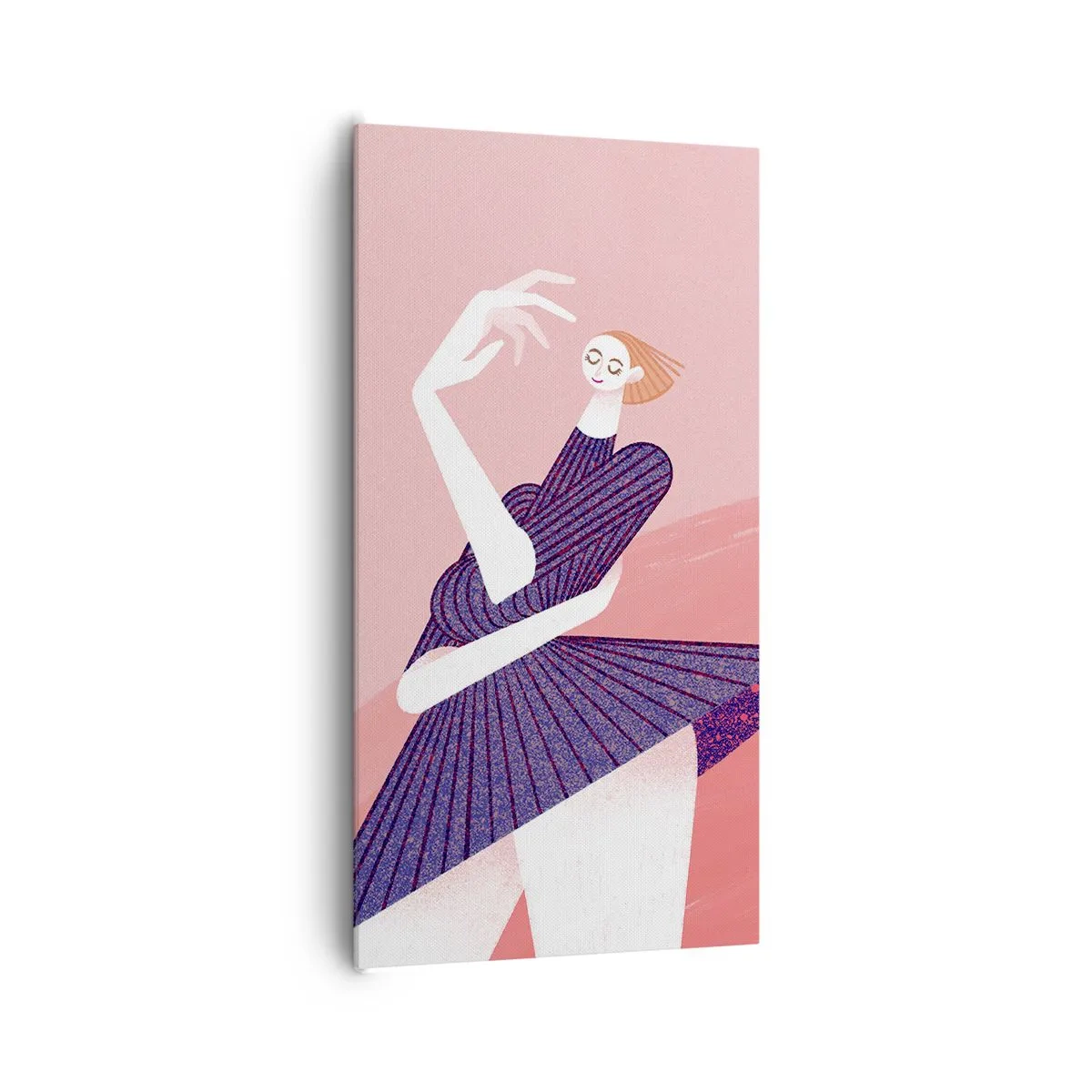 Cuadro sobre lienzo - Impresión de Imagen - Cada movimiento es un paso de baile - 65x120 cm
