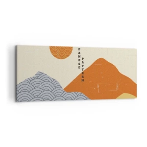 Cuadro sobre lienzo - Impresión de Imagen - En el espíritu japonés - 100x40 cm