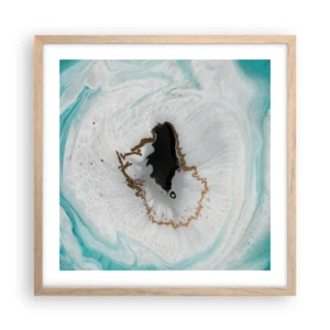 Póster en marco roble claro - Para acceder al interior - 50x50 cm