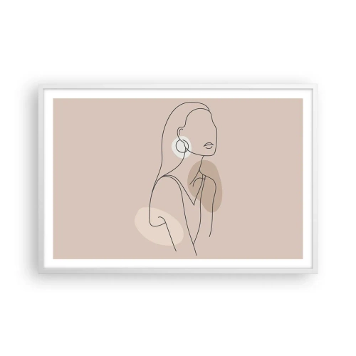 Póster en marco blanco - Un icono de la inocencia - 91x61 cm