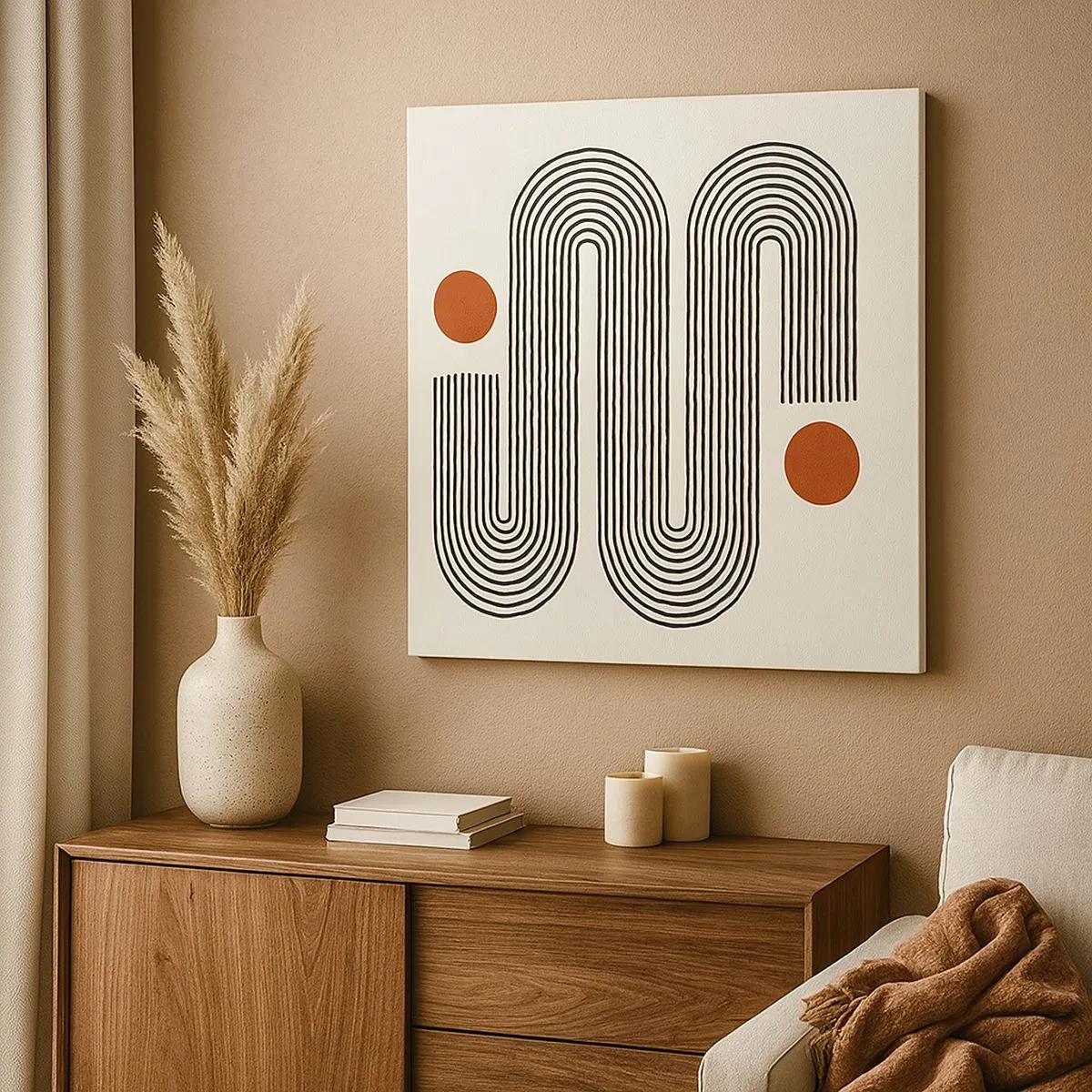 Cuadro sobre lienzo - Impresión de Imagen - De principio a fin - 30x30 cm