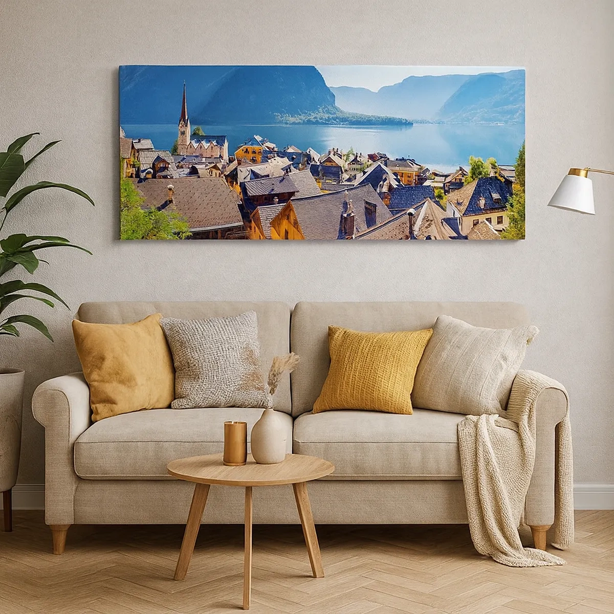 Cuadro sobre lienzo - Impresión de Imagen - No podría ser más pintoresco - 30x30 cm