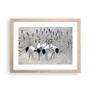 Póster en marco roble claro - Entre los suyos - 40x30 cm