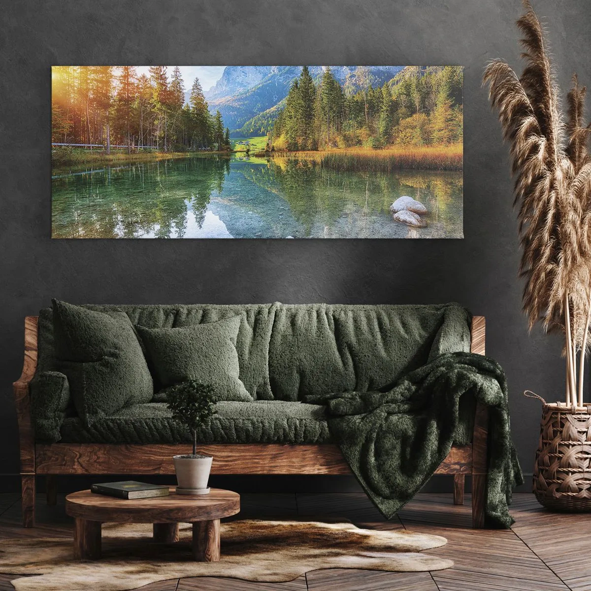 Cuadro sobre lienzo - Impresión de Imagen - La dulzura del otoño - 100x40 cm