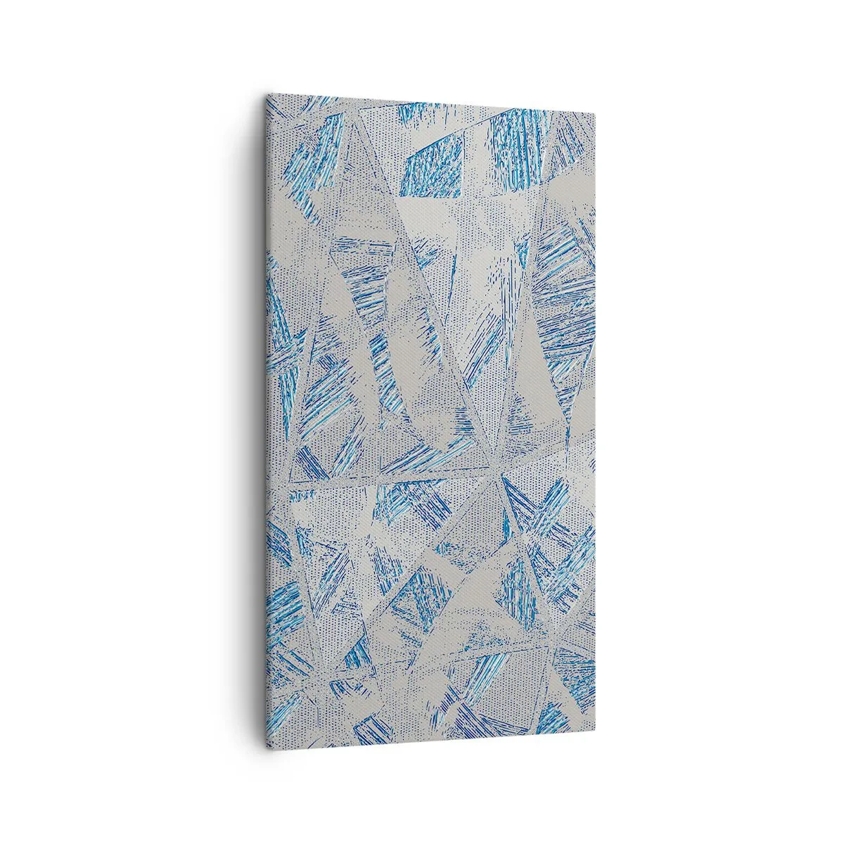 Cuadro sobre lienzo - Impresión de Imagen - En un laberinto gris azulado - 45x80 cm