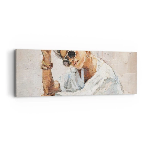 Cuadro sobre lienzo - Impresión de Imagen - Retrato a pleno sol - 90x30 cm
