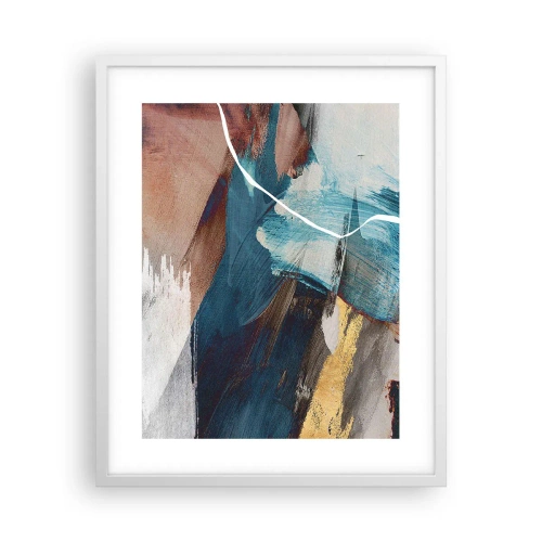 Póster en marco blanco - Con estilo y energía - 40x50 cm