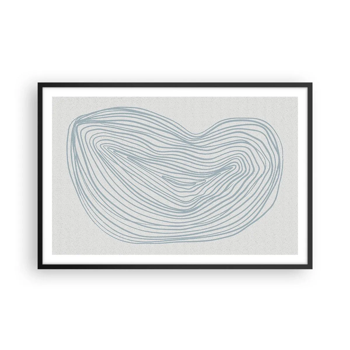 Póster en marco negro - Sonrisa de una gota - 91x61 cm