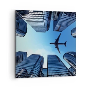 Cuadro sobre lienzo - Impresión de Imagen - La vista desde el abismo de cristal - 60x60 cm