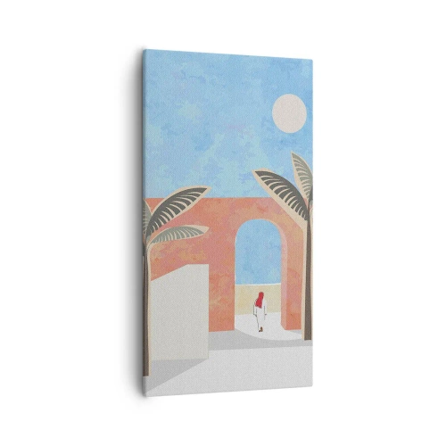 Cuadro sobre lienzo - Impresión de Imagen - Un día árabe - 55x100 cm
