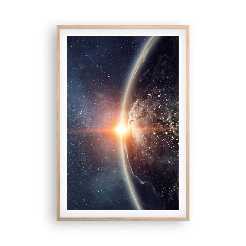 Póster en marco roble claro - En una nueva perspectiva - 61x91 cm