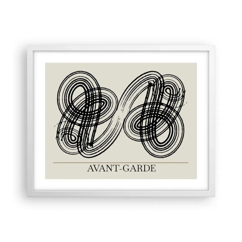 Póster en marco blanco - Salió espontáneamente - 50x40 cm