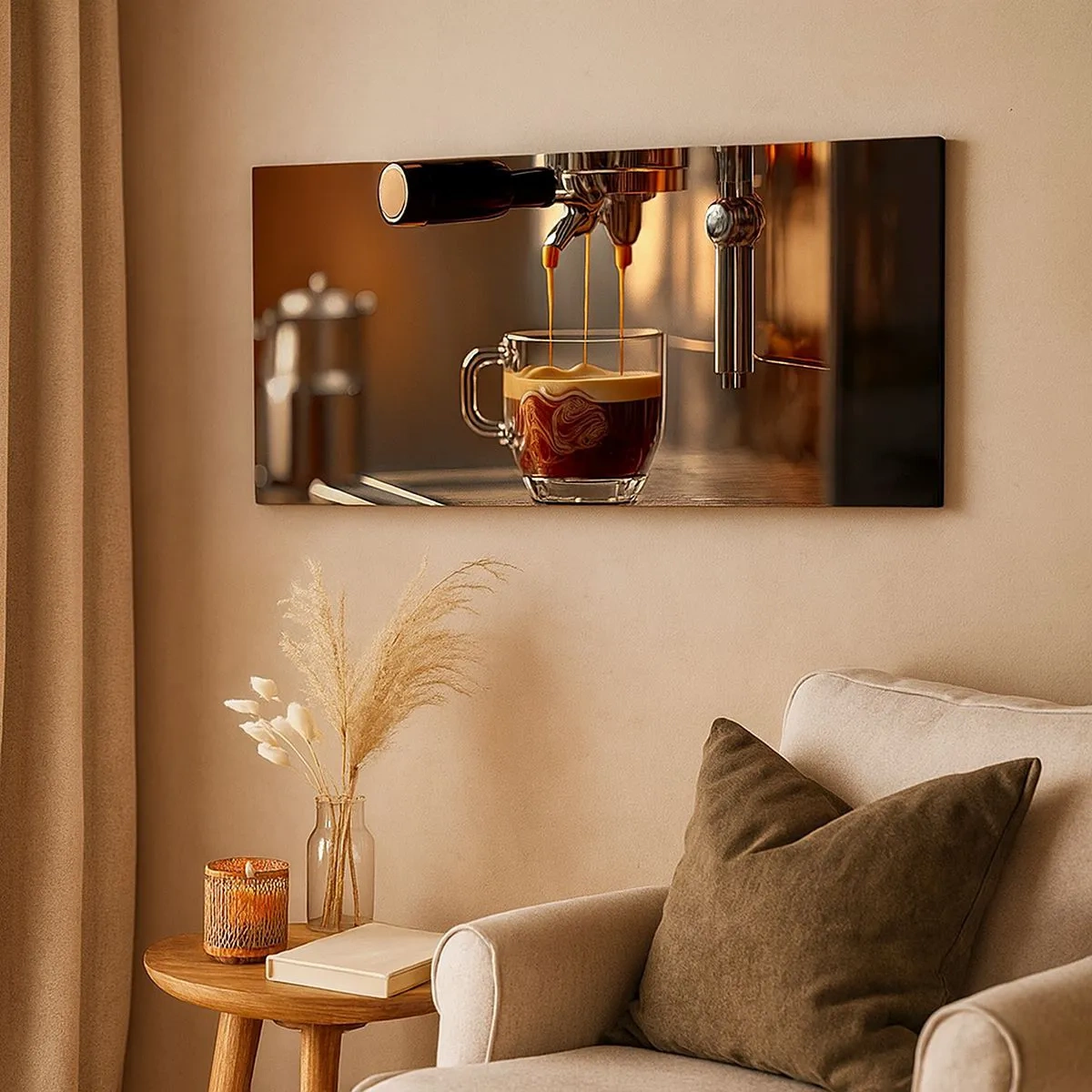 Cuadro sobre lienzo - Impresión de Imagen - Un brebaje sensual - 100x40 cm