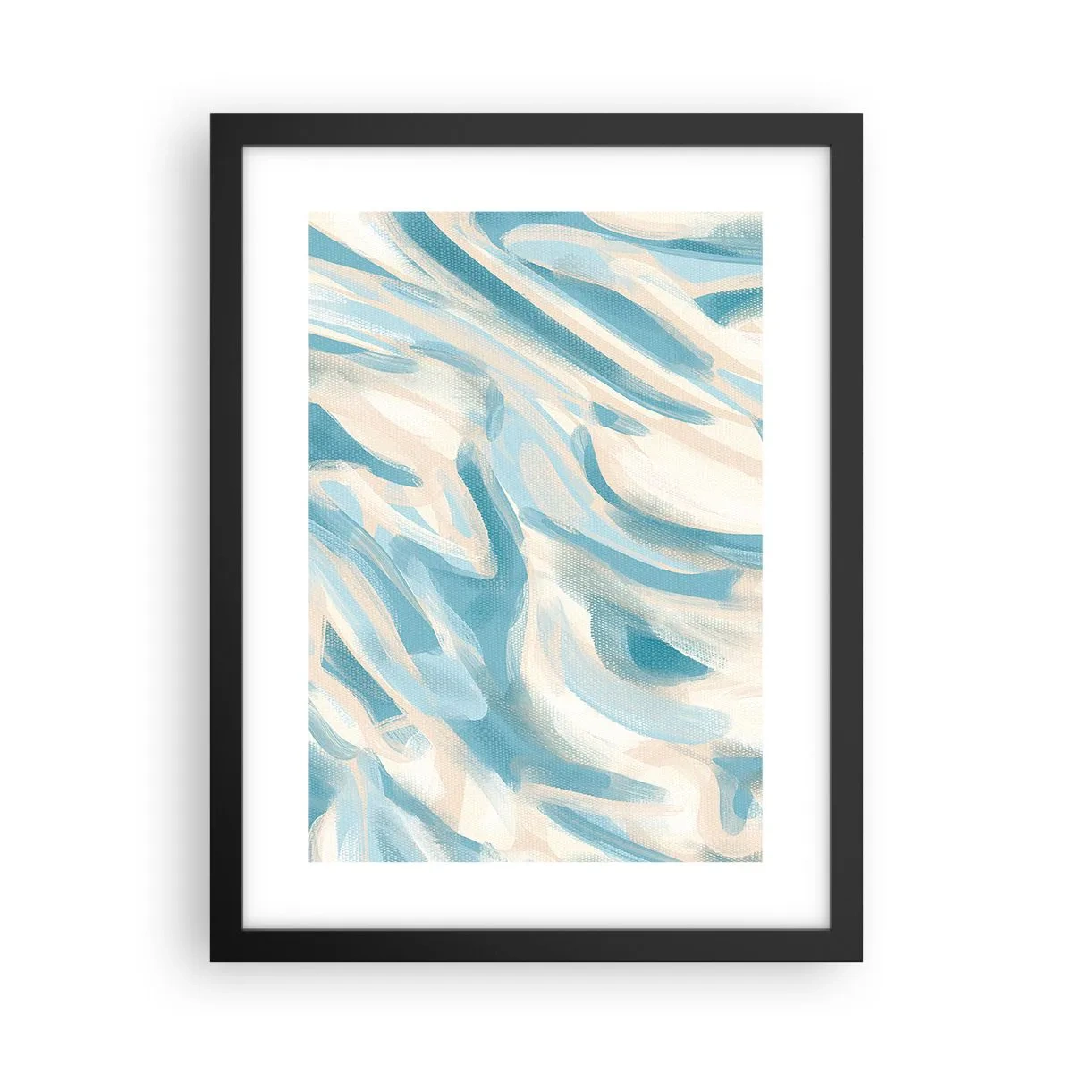 Póster en marco negro - Brisas primaverales - 30x40 cm