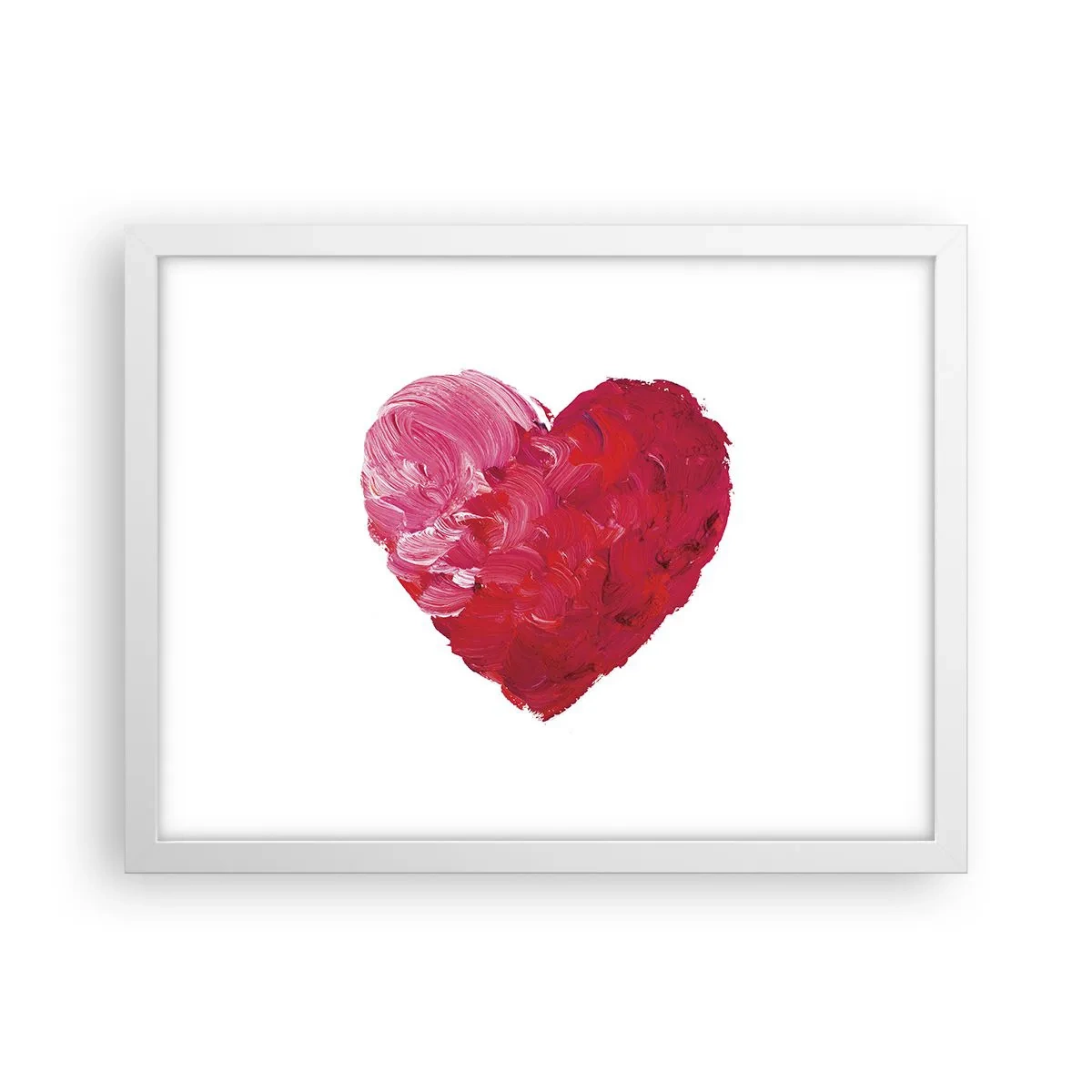 Póster en marco blanco - All you need is love - 40x30 cm