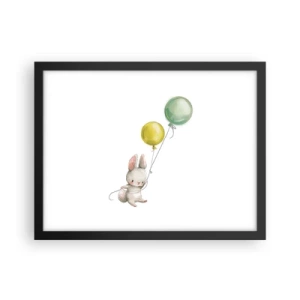 Póster en marco negro - ¡Yo también volaré! - 40x30 cm