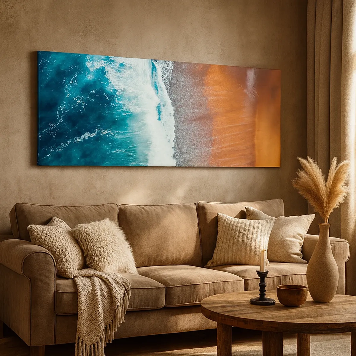 Cuadro sobre lienzo - Impresión de Imagen - Un toque de océano - 30x30 cm