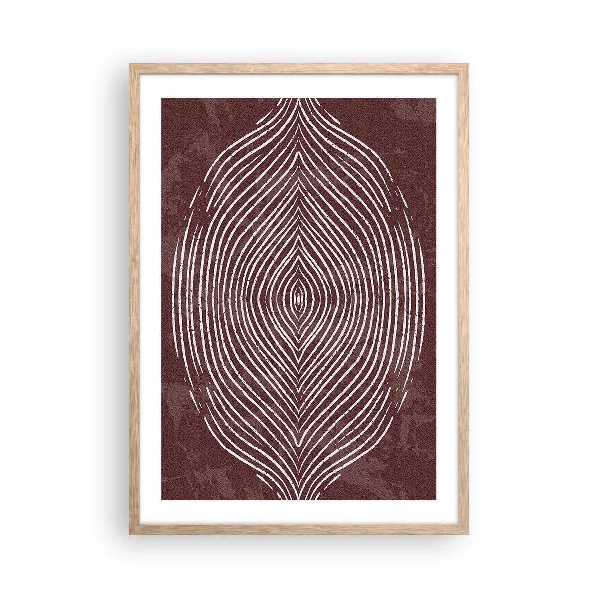 Póster en marco roble claro - El espacio habla - 50x70 cm