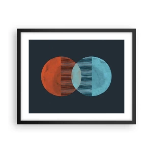 Póster en marco negro - Fantasía astronómica - 50x40 cm