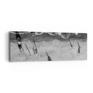 Cuadro sobre lienzo - Impresión de Imagen - Aún en la orilla... - 90x30 cm