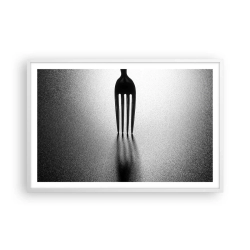 Póster en marco blanco - Luz y sombra - 91x61 cm