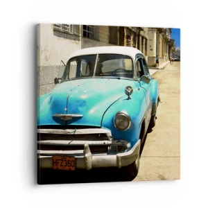 Cuadro sobre lienzo - Impresión de Imagen - ¡Viva Cuba! - 40x40 cm