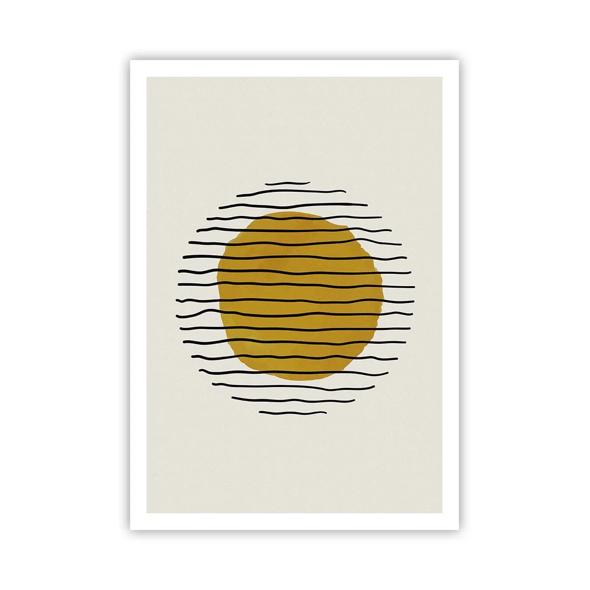 Póster - Abstracción cálida - 70x100 cm
