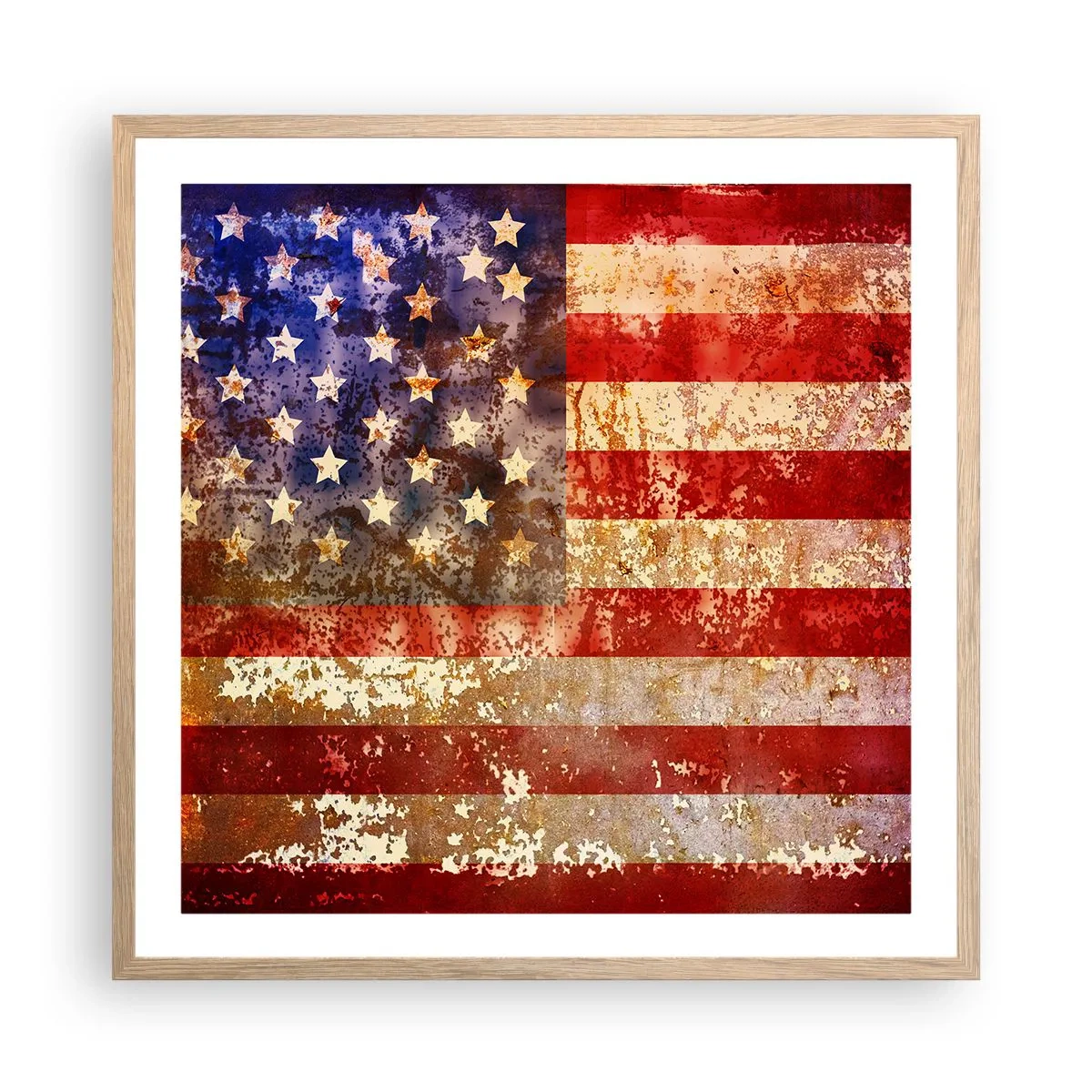 Póster en marco roble claro - La gloria no pasa - 60x60 cm