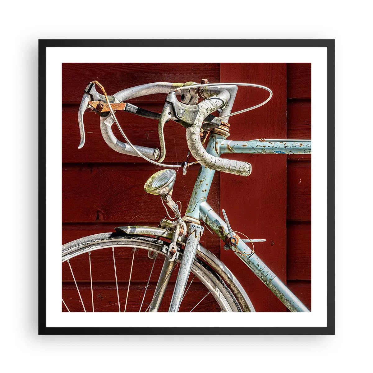 Póster en marco negro - Creada para las victorias - 60x60 cm