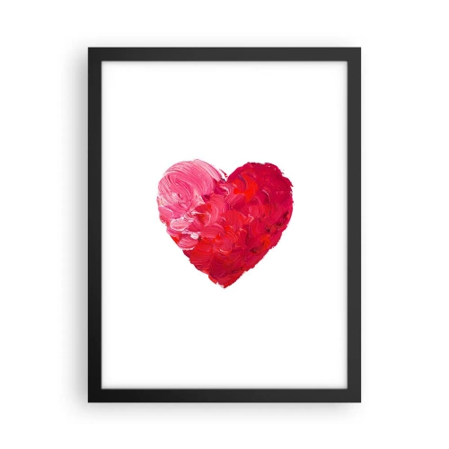 Póster en marco negro - All you need is love - 30x40 cm