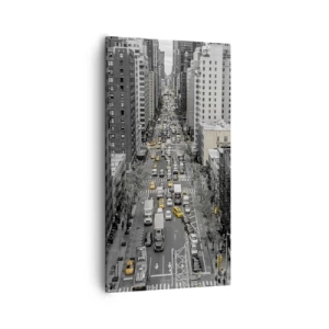 Cuadro sobre lienzo - Impresión de Imagen - La vida de Nueva York - 55x100 cm