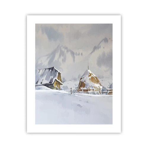 Póster - En un valle nevado - 40x50 cm