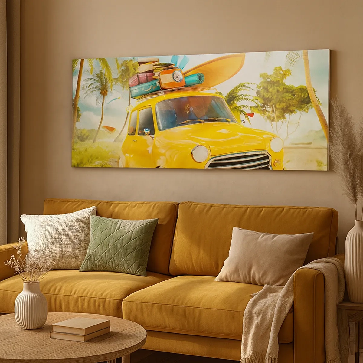 Cuadro sobre lienzo - Impresión de Imagen - Un viaje para más de una sonrisa - 30x30 cm