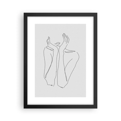 Póster en marco negro - Con qué sueñan las mujeres - 30x40 cm