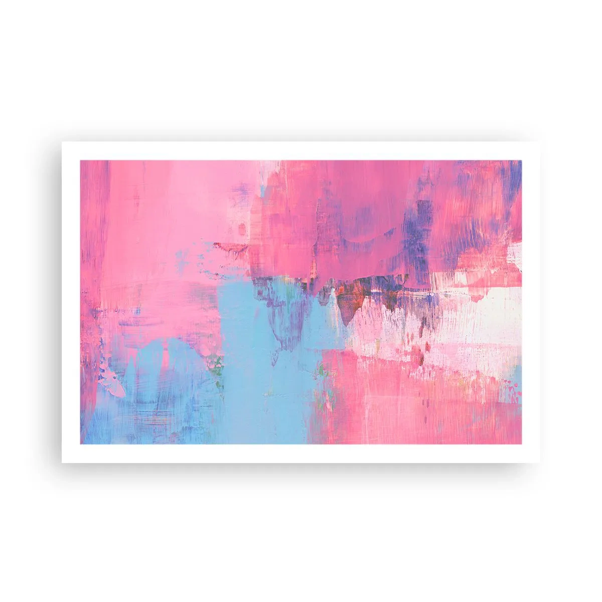 Póster - Rosa, azul y una pizca de luz - 91x61 cm