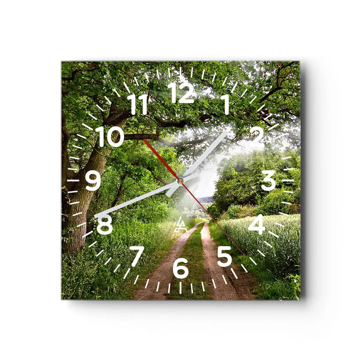 Reloj de pared - Reloj de vidrio - Ensueño - 40x40 cm