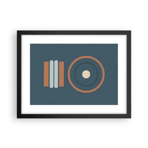 Póster en marco negro - La esencia de las cosas - 40x30 cm