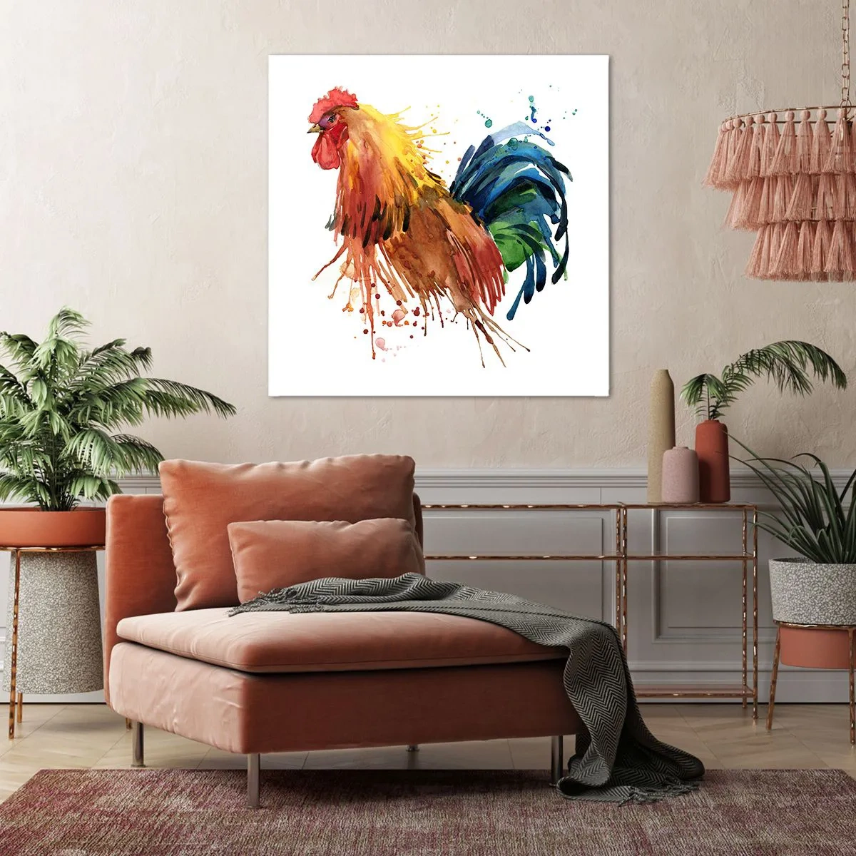 Cuadro sobre lienzo - Impresión de Imagen - Un manto real, un orgullo real - 30x30 cm