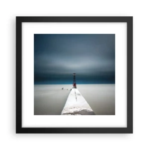 Póster en marco negro - Encuentro con la inmensidad - 30x30 cm