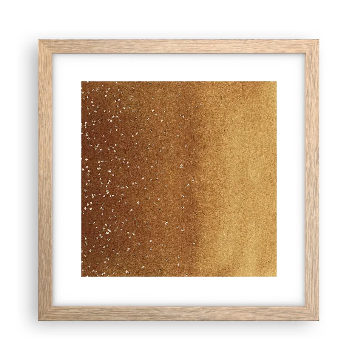 Póster en marco roble claro - Nacimiento de la luz - 30x30 cm