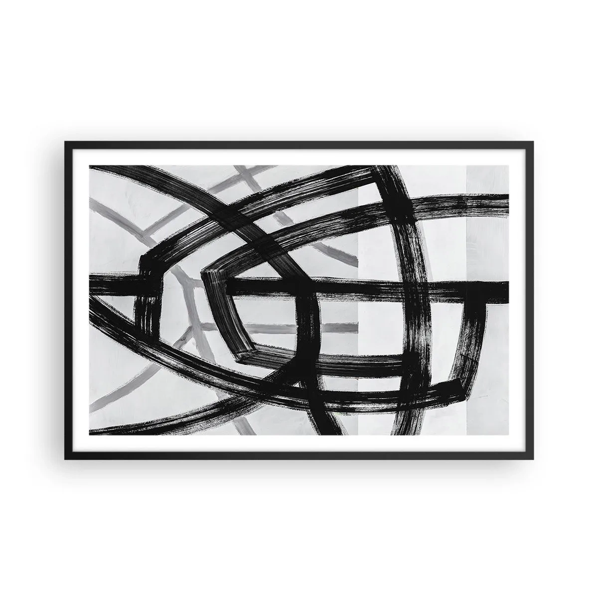 Póster en marco negro - Construir profundidad - 91x61 cm