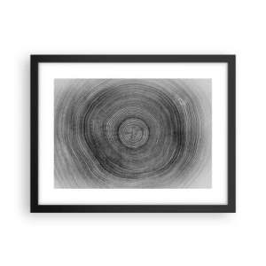 Póster en marco negro - El paso del tiempo - 40x30 cm