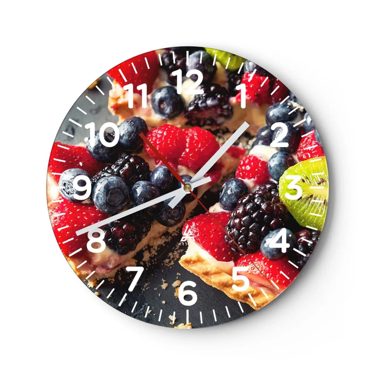 Reloj de pared - Reloj de vidrio - ¡Dolce vita! - 40x40 cm