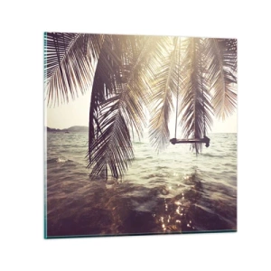 Cuadro sobre vidrio - Impresiones sobre Vidrio - Columpiar la imaginación - 60x60 cm