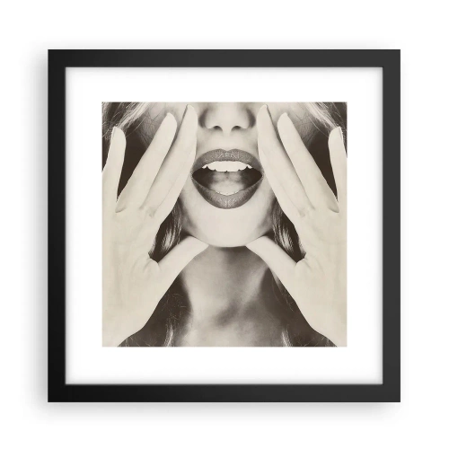 Póster en marco negro - ¡Ya estoy en camino! - 30x30 cm