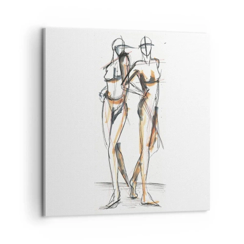 Cuadro sobre lienzo - Impresión de Imagen - Un estudio sobre el encanto - 60x60 cm